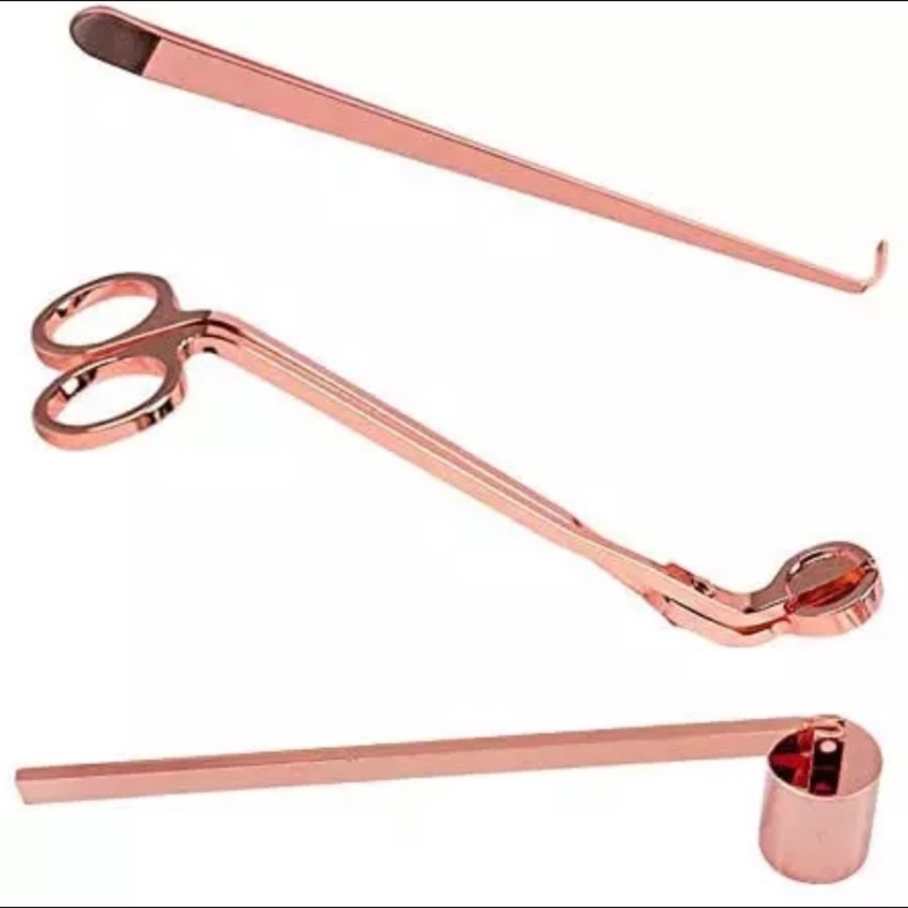 Luxury RoseGold 3 Piece Candle Wick Set